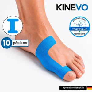 Kinevo™ – Vopred vystrihnuté kineziologické pásky na hallux valgus, jemnú podporu palca a pohodlnejšiu chôdzu